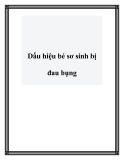 Dấu hiệu bé sơ sinh bị đau bụng