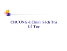 Chính Sách Trả Cổ Tức