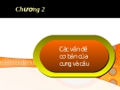 Các vấn đề  cơ bản của  cung và cầu