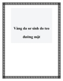 Vàng da sơ sinh do teo đường mật