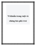 Vi khuẩn trong ruột và chứng béo phì ở trẻ