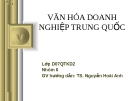 VĂN HÓA DOANH NGHIỆP TRUNG QUỐC