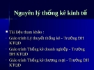 Nguyên lý thống kê kinh tế