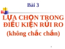 Lựu chọn trong điều kiện rủi ro