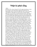 Nhật kí phải sống