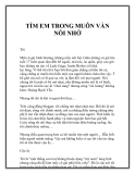 Truyện TÌM EM TRONG MUÔN VÀN NỖI NHỚ