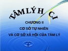 Bài giảng Tâm lý học - Chương 2 Cơ sở tự nhiên và cơ sở xã hội của tâm lý - GV. Nguyễn Xuân Long