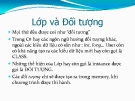 Lớp và Đối tượng