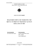 Luận văn tốt nghiệp: Hoạch định chiến lược Marketing cho dịch vụ tài trợ xuất nhập khẩu tại Ngân hàng ACB Cần Thơ