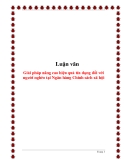 Đề tài tốt nghiệp: Giải pháp nâng cao hiệu quả tín dụng đối với người nghèo tại Ngân hàng Chính sách xã hội