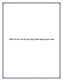 Thiết kế cho căn hộ nhỏ hẹp, thiếu không gian xanh