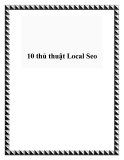 10 thủ thuật Local Seo