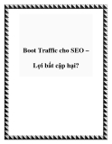 Boot Traffic cho SEO – Lợi bất cập hại?