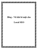 Blog - Vũ khí bí mật cho Local SEO