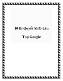 10 Bí Quyết SEO Lên Top Google