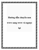 Hướng dẫn chuyển non www sang www và ngược lại