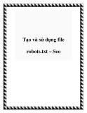 Tạo và sử dụng file robots.txt – Seo