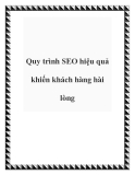 Quy trình SEO hiệu quả khiến khách hàng hài lòng