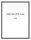 Khái niệm ROR trong Seo