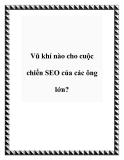 Vũ khí nào cho cuộc chiến SEO của các ông lớn?