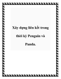 Xây dựng liên kết trong thời kỳ Penguin và Panda.