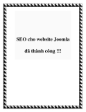 SEO cho website Joomla đã thành công !!!