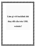 Làm gì với backlink khi thay đổi cấu trúc URL website?