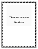 Tầm quan trọng của Backlinks