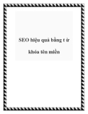 SEO hiệu quả bằng t ừ khóa tên miền