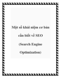 Một số khái niệm cơ bản cần biết về SEO (Search Engine Optimization)