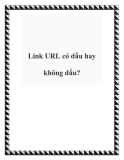 Link URL có dấu hay không dấu?