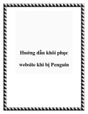 Huớng dẫn khôi phục website khi bị Penguin