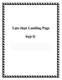 Lựa chọn Landing Page hợp lý