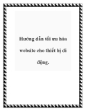 Hướng dẫn tối ưu hóa website cho thiết bị di động.