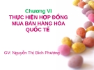  Phương thức thực hiện hợp đồng ngoại thương