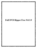 Full DVD Ripper Free 9.0.3.9