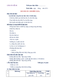 GIÁO ÁN THỰC HÀNH SỐ 6 - BÀY BÀN ÂU CHO BỮA SÁNG