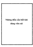 Những điều cần biết khi dùng viên sủi