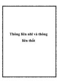Thông liên nhĩ và thông liên thất