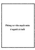 Phòng xơ vữa mạch máu ở người có tuổi