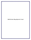Thiết kế nhà 4 tầng diện tích 7x11m2
