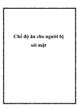 Chế độ ăn cho người bị sỏi mật