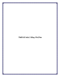 Thiết kế nhà 2 tầng 10x25m