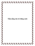 Tắm nắng cho trẻ đúng cách
