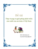 Đề tài: "Thực trạng và giải pháp phát triển sản xuất rau an toàn ở Việt Nam"