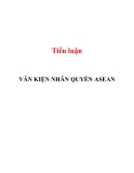 Tiểu luận:  VĂN KIỆN NHÂN QUYỀN ASEAN