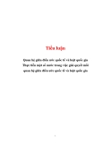 Tiểu luận: Quan hệ giữa điều ước quốc tế và luật quốc gia Thực tiễn một số nước trong việc giải quyết mối quan hệ giữa điều ước quốc tế và luật quốc gia