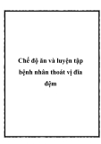 Chế độ ăn và luyện tập bệnh nhân thoát vị đĩa đệm