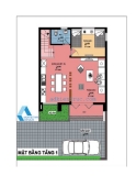 Thiết kế xây 3 tầng trên diện tích 8x10m 