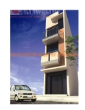 Xây nhà 3 tầng trên đất 3,18 x 10,9m 